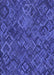 Machine Washable Transitional Cobalt Blue Rug, wshpat2775blu