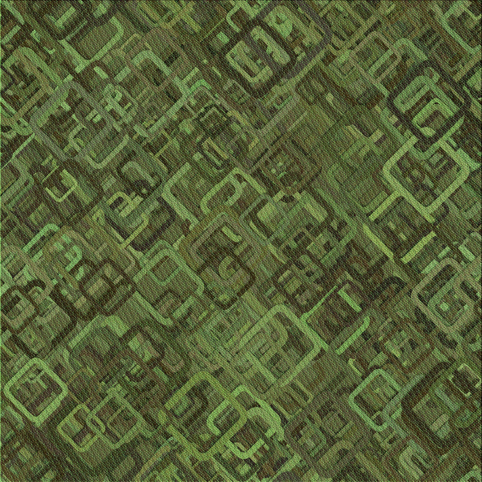 Round Machine Washable Transitional Chocolate Brown Rug, wshpat2775grn