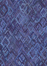 Machine Washable Transitional Blue Rug, wshpat2775lblu