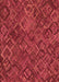 Machine Washable Transitional Red Rug, wshpat2775org