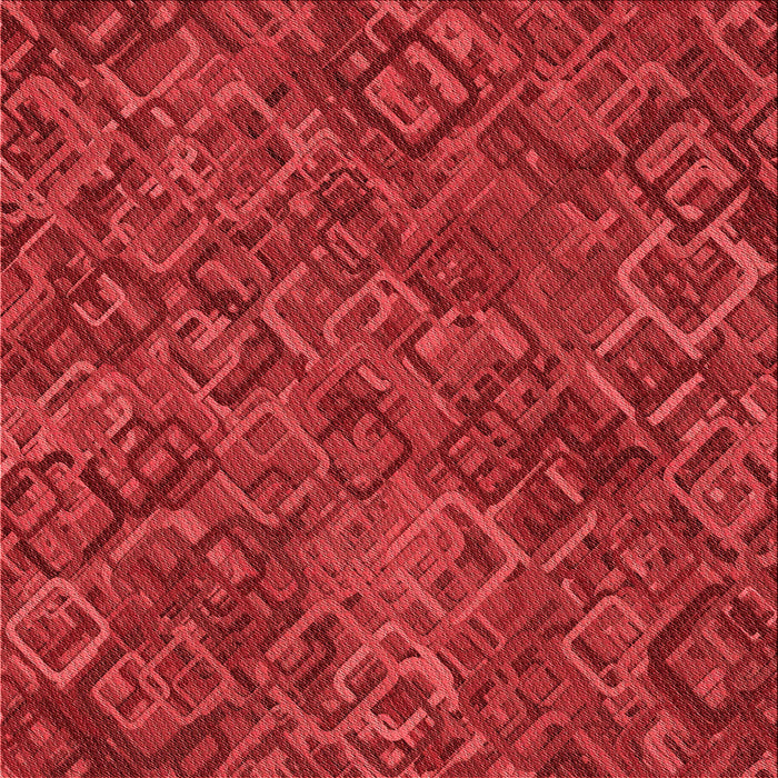 Round Patterned Red Rug, pat2775rd