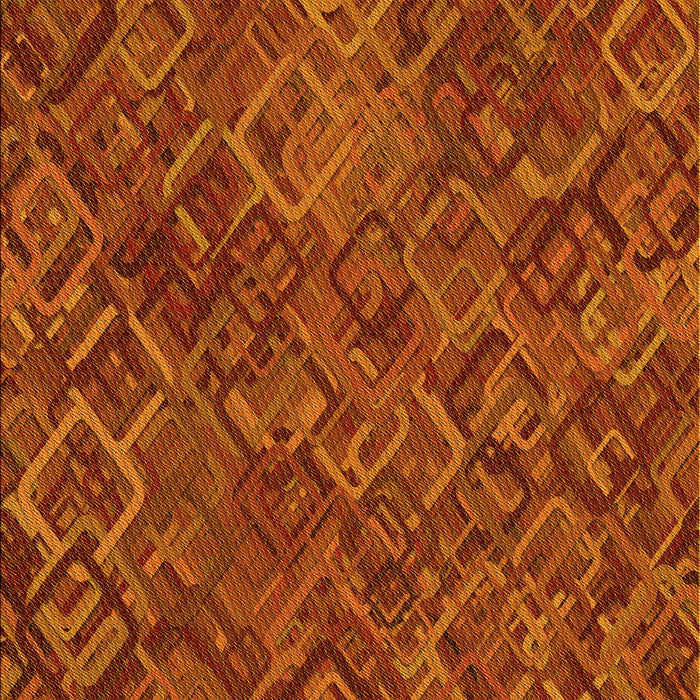 Patterned Orange Red Orange Rug, pat2775yw