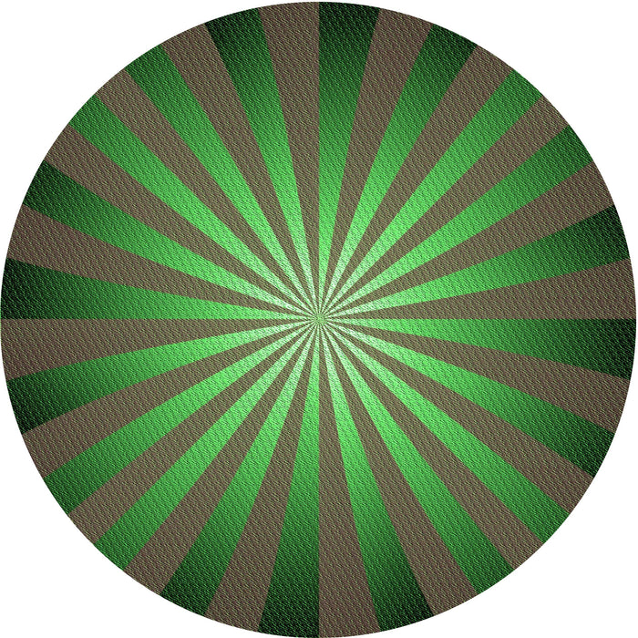 Square Patterned Dark Lime Green Rug, pat2776grn