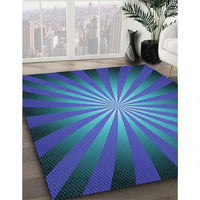 Patterned Blue Ivy Blue Rug, pat2776lblu