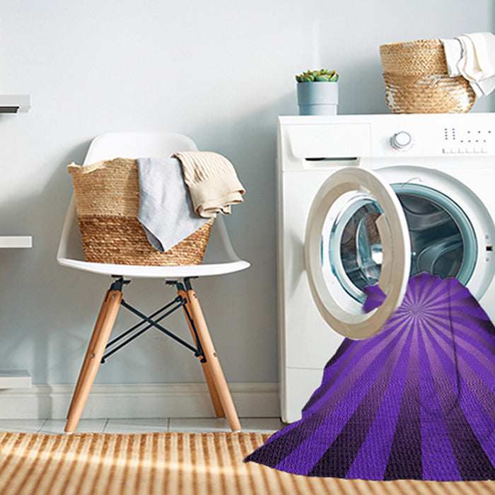 Machine Washable Transitional Jasmine Purple Rug in a Washing Machine, wshpat2776pur