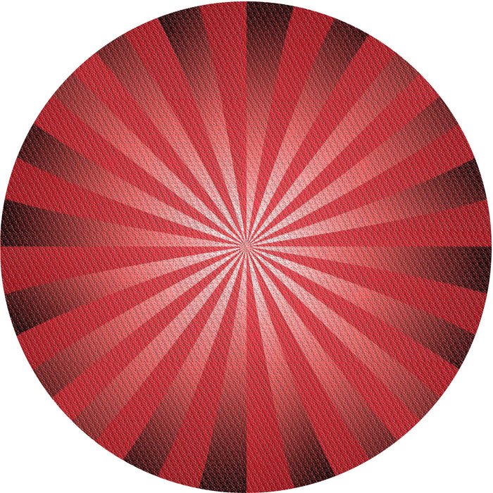 Square Patterned Red Rug, pat2776rd