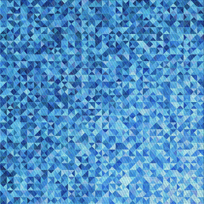 Round Machine Washable Transitional Blue Rug, wshpat2777lblu