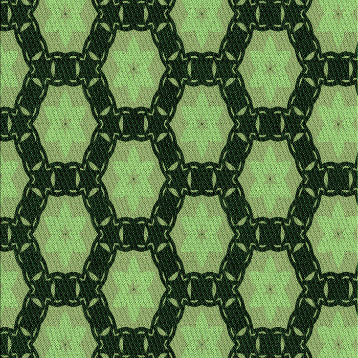 Patterned Dark Forest Green Rug, pat2778grn