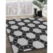 Machine Washable Transitional Charcoal Black Rug in a Family Room, wshpat2778gry