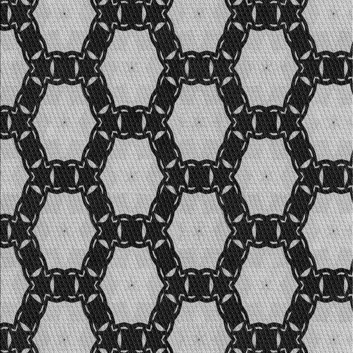 Patterned Charcoal Black Rug, pat2778gry