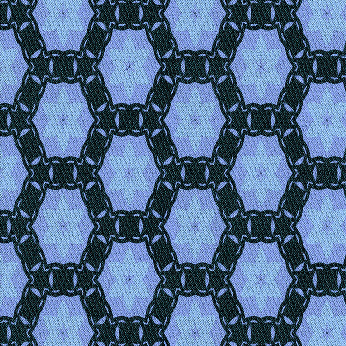 Patterned Crystal Blue Rug, pat2778lblu