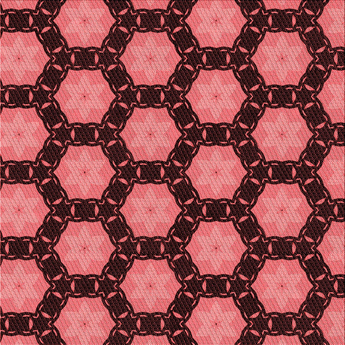 Round Patterned Red Rug, pat2778rd