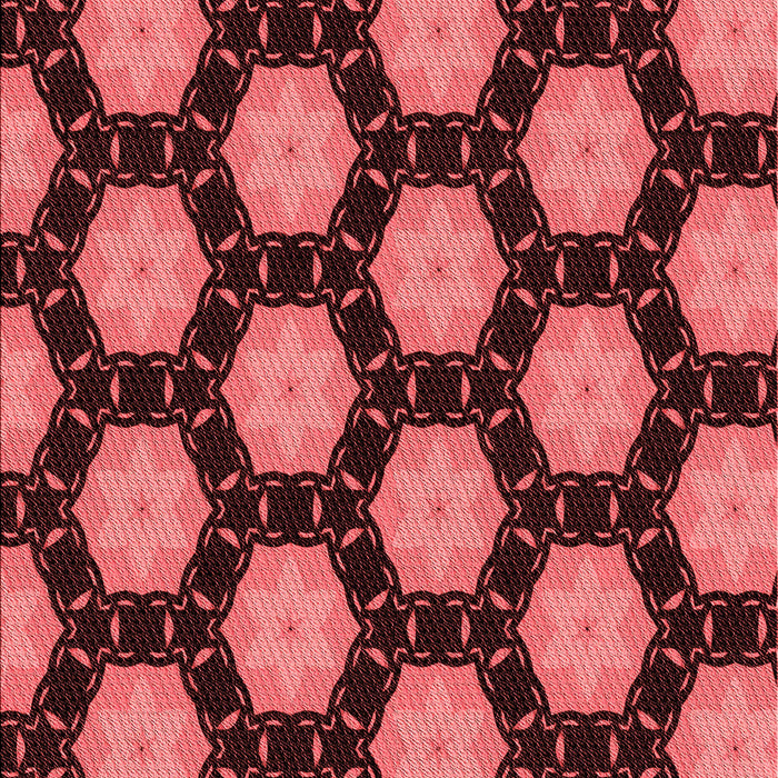 Patterned Red Rug, pat2778rd