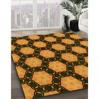 Patterned Red Rug, pat2778yw