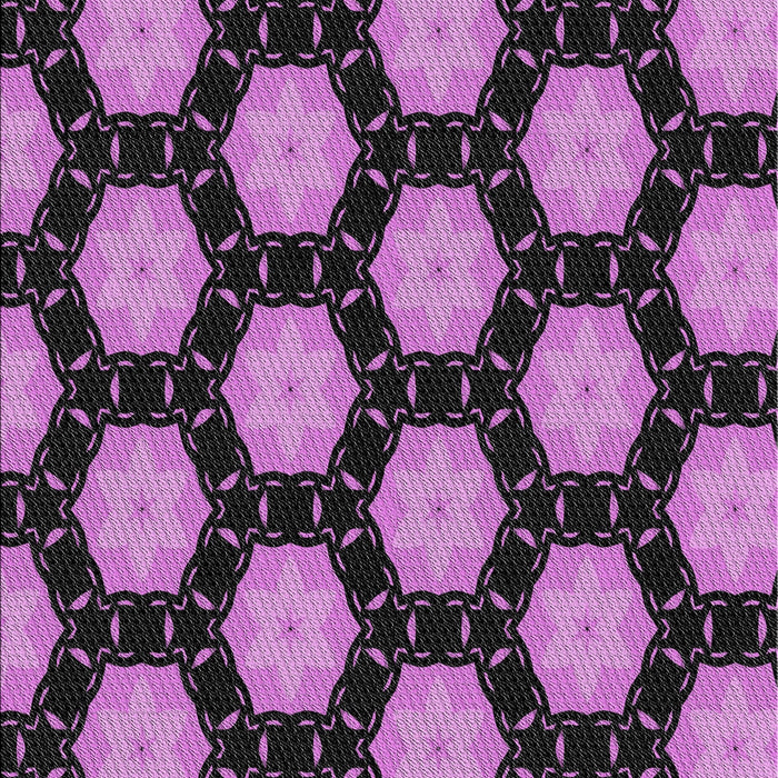 Patterned Dark Purple Novelty Rug, pat2778