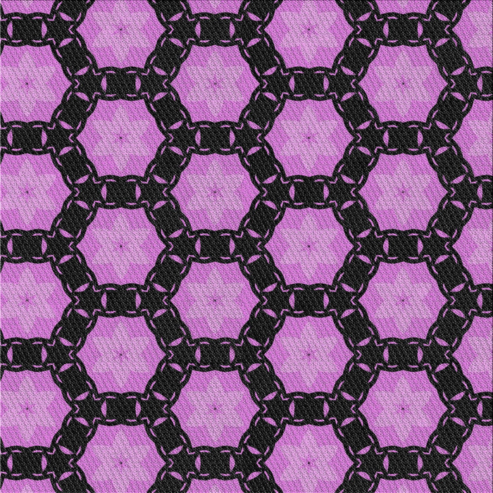 Square Patterned Dark Purple Novelty Rug, pat2778