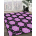 Machine Washable Transitional Dark Purple Rug in a Family Room, wshpat2778
