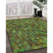 Patterned Green Rug in Family Room, pat2779grn