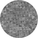 Square Patterned Ash Gray Rug, pat2779gry