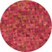 Square Machine Washable Transitional Red Rug in a Living Room, wshpat2779org