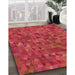 Machine Washable Transitional Red Rug in a Family Room, wshpat2779org