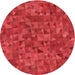 Square Machine Washable Transitional Red Rug in a Living Room, wshpat2779rd