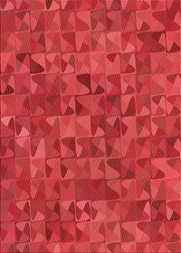Machine Washable Transitional Red Rug, wshpat2779rd