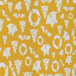 Sideview of Machine Washable Transitional Gold Rug, wshpat277