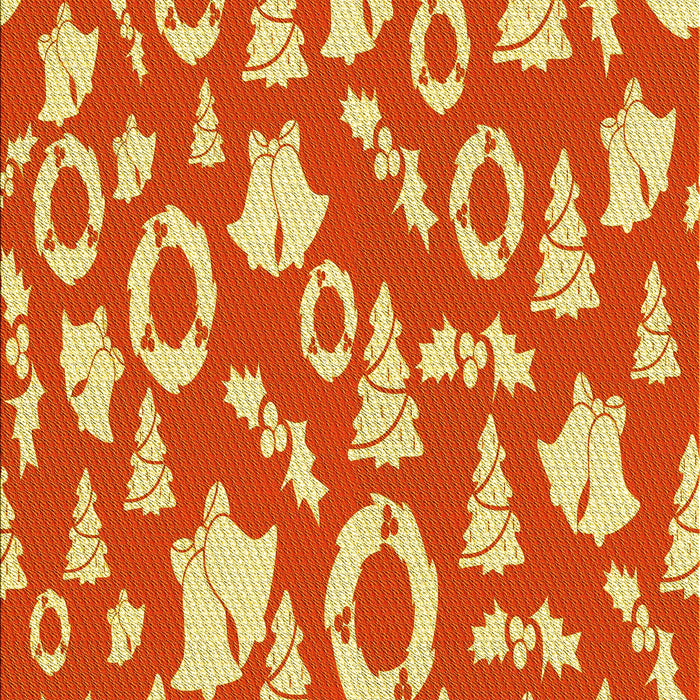 Patterned Orange Rug, pat278yw
