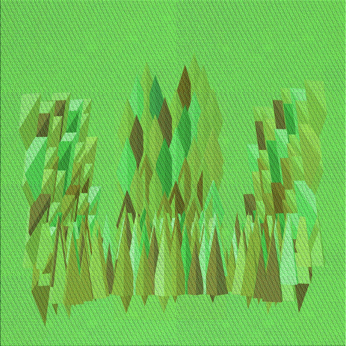 Round Patterned Neon Green Rug, pat2780grn