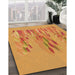 Machine Washable Transitional Neon Orange Rug in a Family Room, wshpat2780org