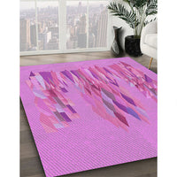 Patterned Violet Purple Rug, pat2780pur