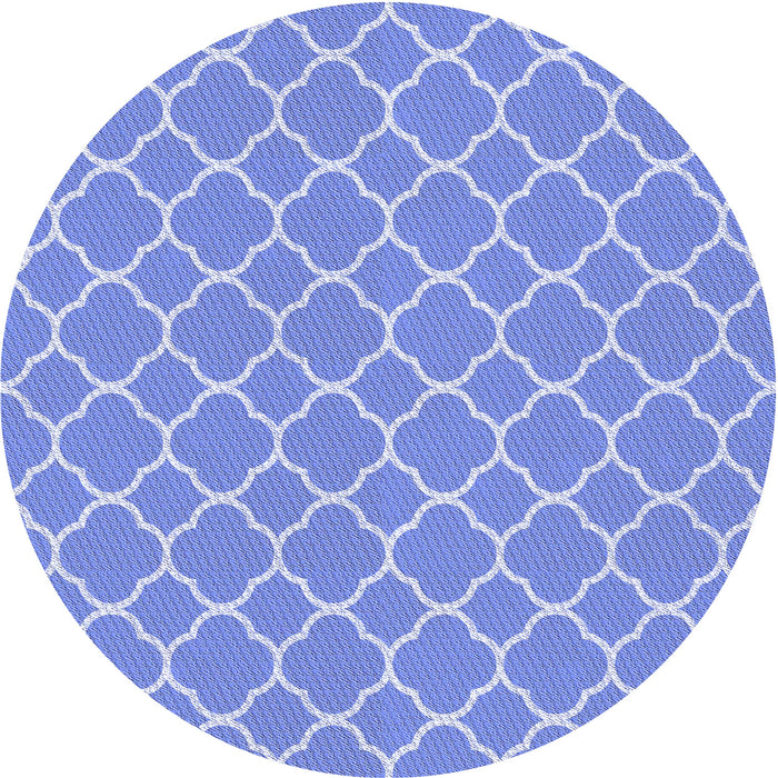 Square Patterned Sky Blue Rug, pat2781blu