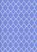 Patterned Sky Blue Rug, pat2781blu