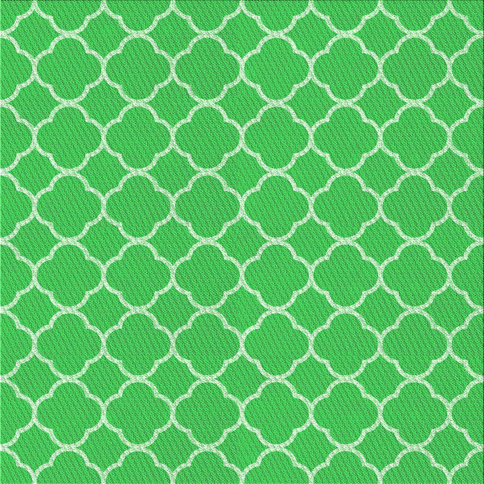 Round Patterned Neon Green Rug, pat2781grn