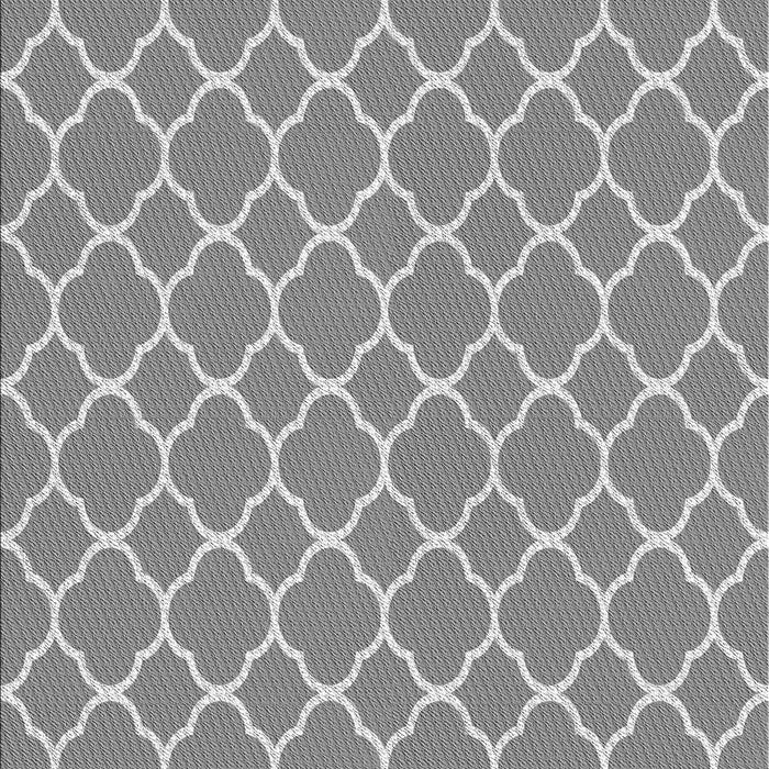 Machine Washable Transitional Cloud Gray Rug, wshpat2781gry