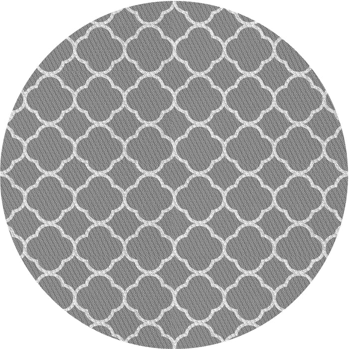Square Patterned Cloud Gray Rug, pat2781gry