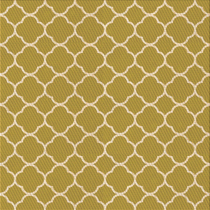 Square Patterned Orange Rug, pat2781org