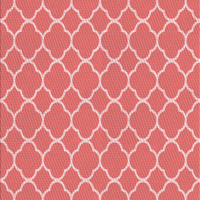 Round Patterned Fire Red Rug in a Office, pat2781rd