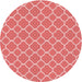 Patterned Fire Red Rug, pat2781rd