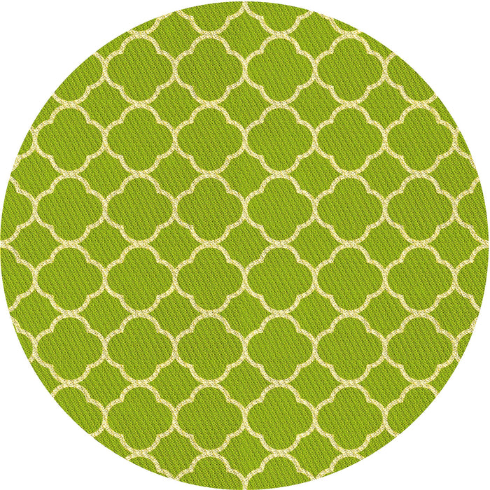 Patterned Pistachio Green Rug, pat2781yw