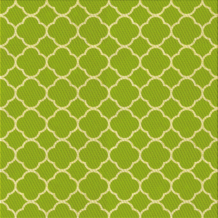 Round Machine Washable Transitional Pistachio Green Rug, wshpat2781yw