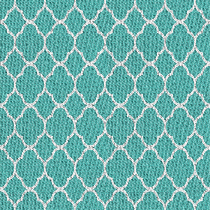 Round Patterned Light Sea Green Novelty Rug in a Office, pat2781