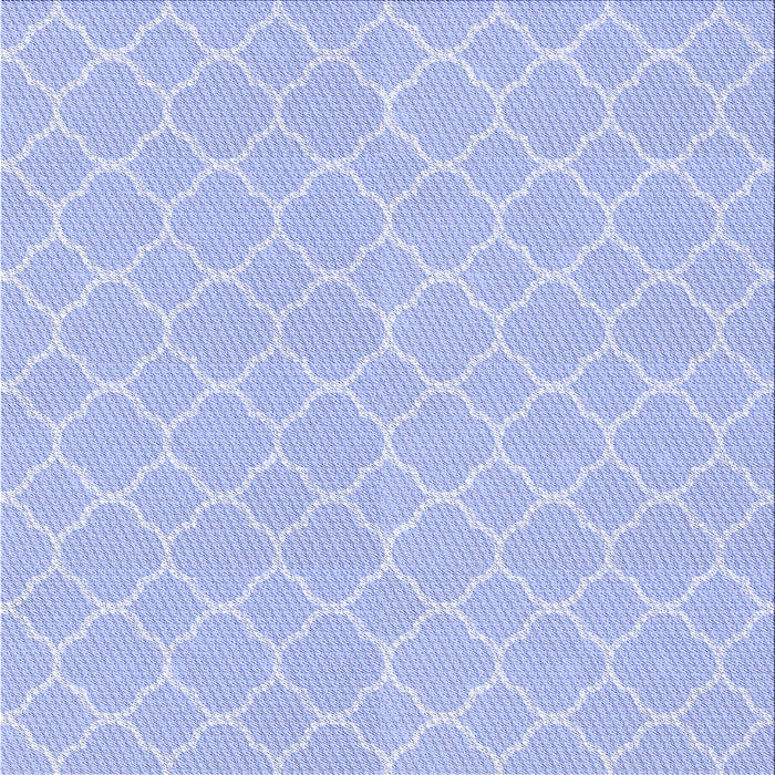 Round Machine Washable Transitional Sky Blue Rug, wshpat2782blu