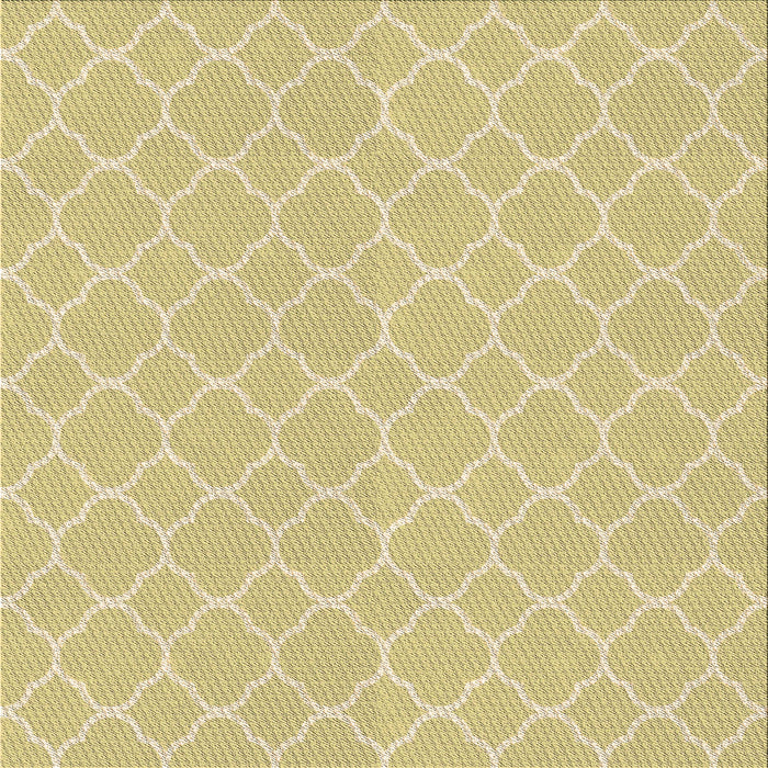 Round Machine Washable Transitional Metallic Gold Rug, wshpat2782brn