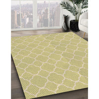 Patterned Metallic Gold Rug, pat2782brn