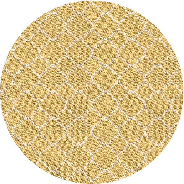 Square Machine Washable Transitional Yellow Rug in a Living Room, wshpat2782org