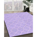 Machine Washable Transitional Blossom Pink Rug in a Family Room, wshpat2782pur