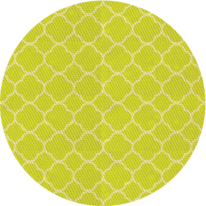 Square Patterned Green Rug, pat2782yw