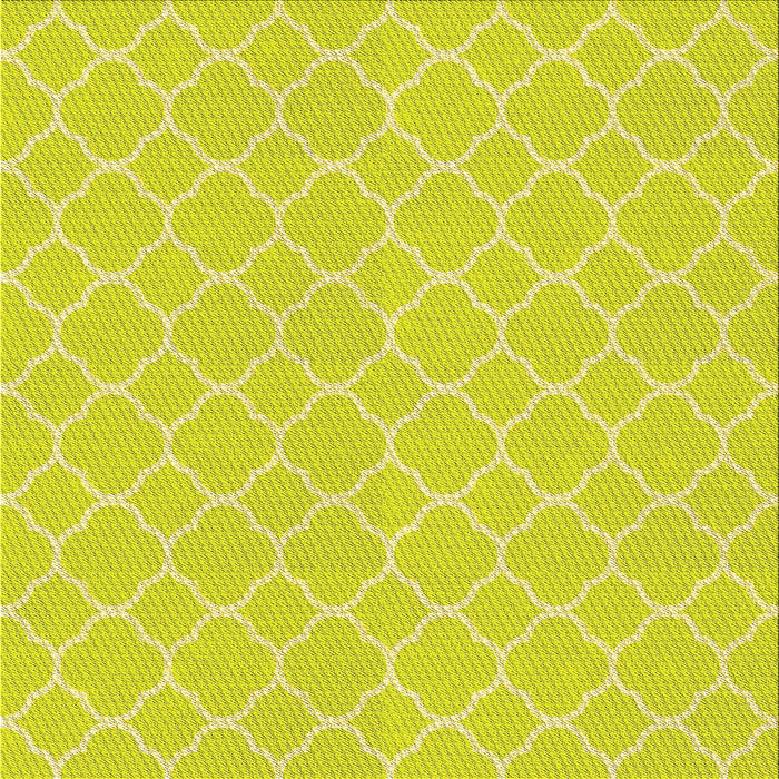 Round Patterned Green Rug, pat2782yw